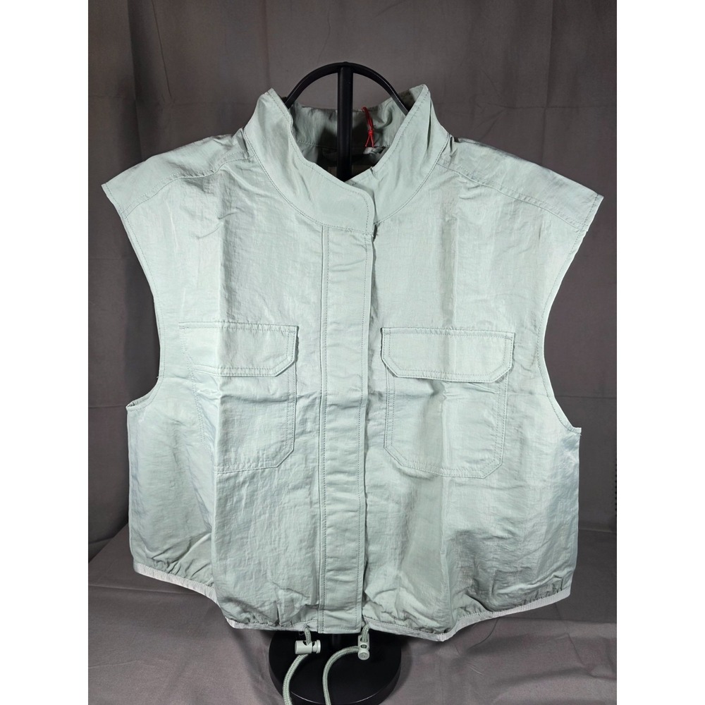 Woolrich x Target Women Lined Vest Aqua Green Utility Drawstring XL‎ NEW